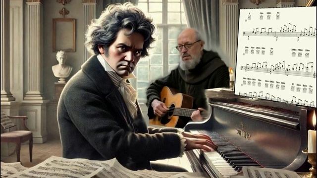 лунная соната бетховен орган гитара партитура аккорды.mp4