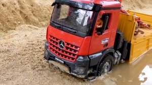 Построить блок мост! Экскаватор самосвал дорожный каток трактор полицейская машина