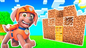 ПОСТРОИЛ ДОМ МАГАЗИН СЛАДКОЙ ВАТЫ для ЗУМА ЩЕНЯЧИЙ ПАТРУЛЬ в МАЙНКРАФТ