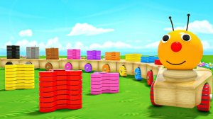 Червячок-поезд, Бинго для малышей, Акула-малыш . Колеса на автобусе. Детские стишки и песенки.