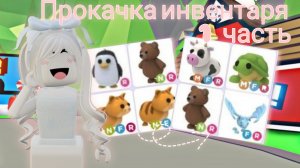 Прокачка инвентаря в Адопт Ми подписчика