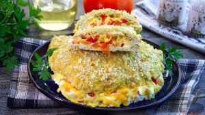 КАРМАШКИ ИЗ КУРИНОГО ФАРША С СЫРОМ