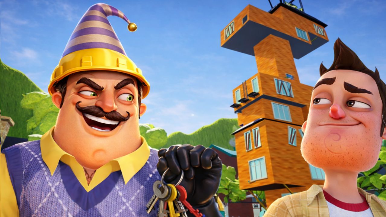 ШОУ ПРИВЕТ СОСЕД! СМЕШНОЙ НЕБОСКРЁБ, КЛЮЧИ, ФИНАЛ! ИГРА HELLO NEIGHBOR ПРОХОЖДЕНИЕ STRANGE NEIGHBOR! смотреть онлайн