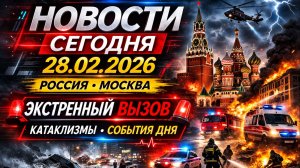 Новости Сегодня 28.02.2026 - Россия, Москва, Экстренный вызов новый выпуск, Катаклизмы, События
