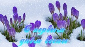 Футаж. С первым днём весны 16