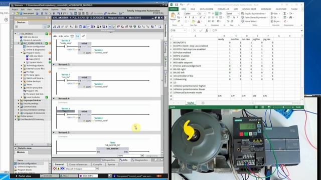 16. Программирование Sinamics v20 по протоколу Modbus — 2