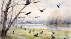 Живые релакс картины от ИИ.