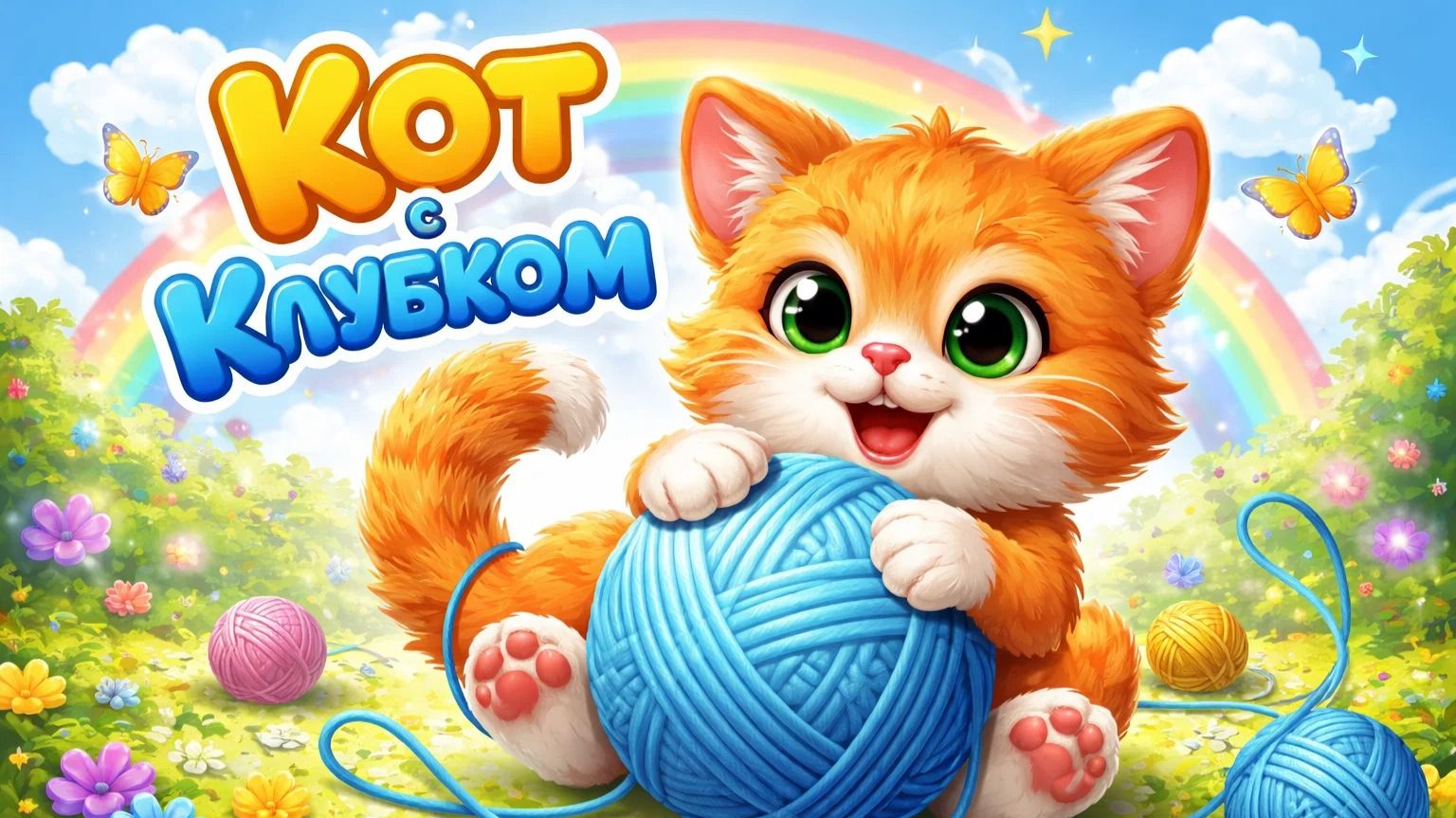 КОТ С КЛУБКОМ | МУЛЬТИКИ ДЛЯ ДЕТЕЙ | МУЛЬТЯХА ТВ
