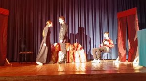 Театральная студия "Рампа" фрагмент спектакля "Смешная история"