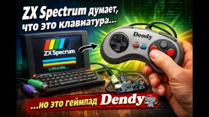 ZX Spectrum думает, что это клавиатура… но это геймпад Dendy