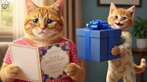 Кошка-мама отказывалась идти на вечеринку... Пока не открыла секретную коробочку Рыжего Котёнка! 😱