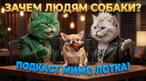 Зачем людям собаки🤣 Полный подкаст котов Мимо лотка fanny cats #котики  #прикол #собаки  #психолог