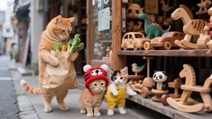 Котята наполнили нашу ванну  🛁 Реакция мамы очень трогательна ❤️ Анимация милого кота