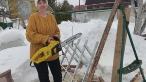 Последний день зимы | Новая пила и Новый козел