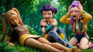 Кто отравил пиццу? Загадочное превращение Миры в деревянную статую. Охотники на демонов