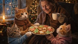 Рождественское печенье для одинокого соседа 🕯️🐾 | Теплая рождественская история