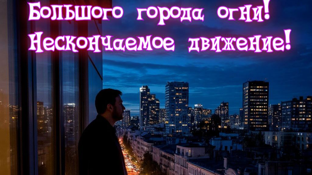 Большого города огни!  Нескончаемое движение! Премьера трека!