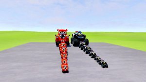 МУЛЬТЯЖНЫЕ МАШИНКИ ПРОТИВ ПОЕЗДА