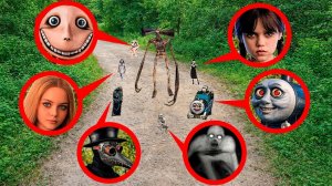 МОЙ ДРОН СНЯЛ РЕЙКА, СИРЕНОГОЛОВОГО, УЭНСДЕЙ И ПАРОВОЗИКА ТОМАСА В РЕАЛЬНОЙ ЖИЗНИ!!!