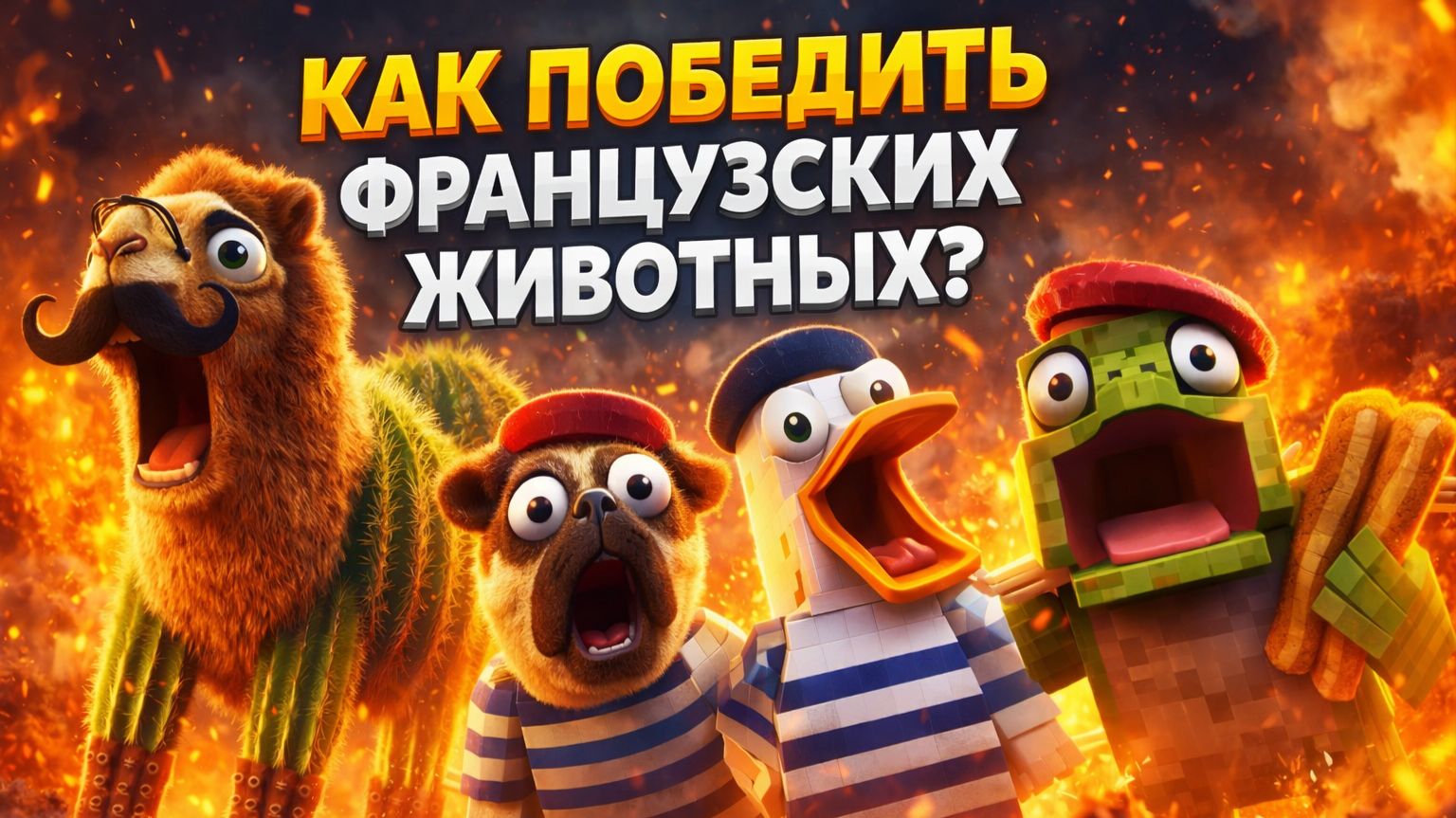 КАК ПОБЕДИТЬ ФРАНЦУЗСКИХ ЖИВОТНЫХ?