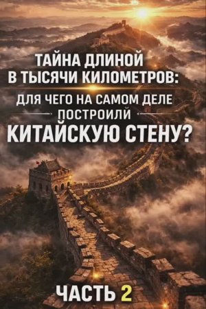 Тайна длинной в тысячи километров : для чего на самом деле построили Китайскую стену ? Часть 2