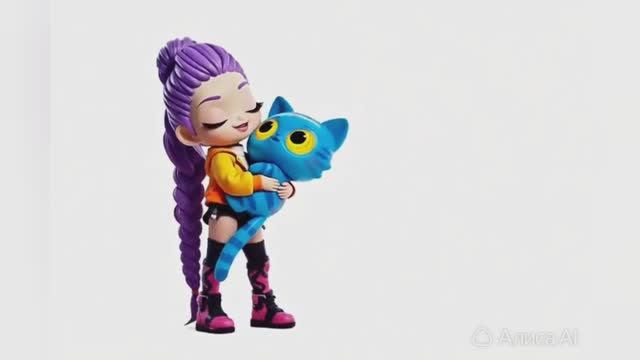 Настя открывает волшебный бокс LOL  Surprise с героинями Кейпоп охотниц на демонов