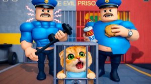 ТЮРЬМА БАРРИ КАЧКА ПРОТИВ ТЮРЬМЫ БАРРИ ТОЛСТЯКА В РОБЛОКС! УБЕГАЮ ОТ ДВУХ БАРРИ