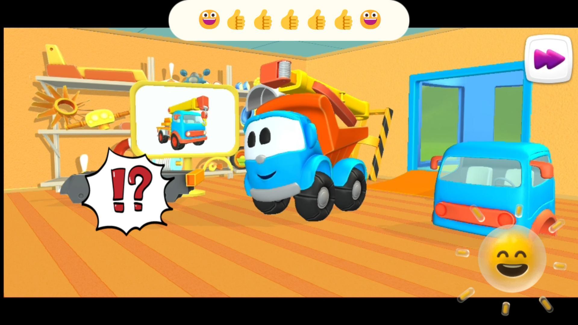 грузовичок Лева собирает подъемный кран😁 #игры #малыш #Лева #грузовичок