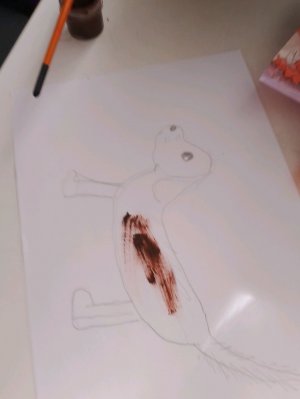 рисуем сухой кисточкой Что будет