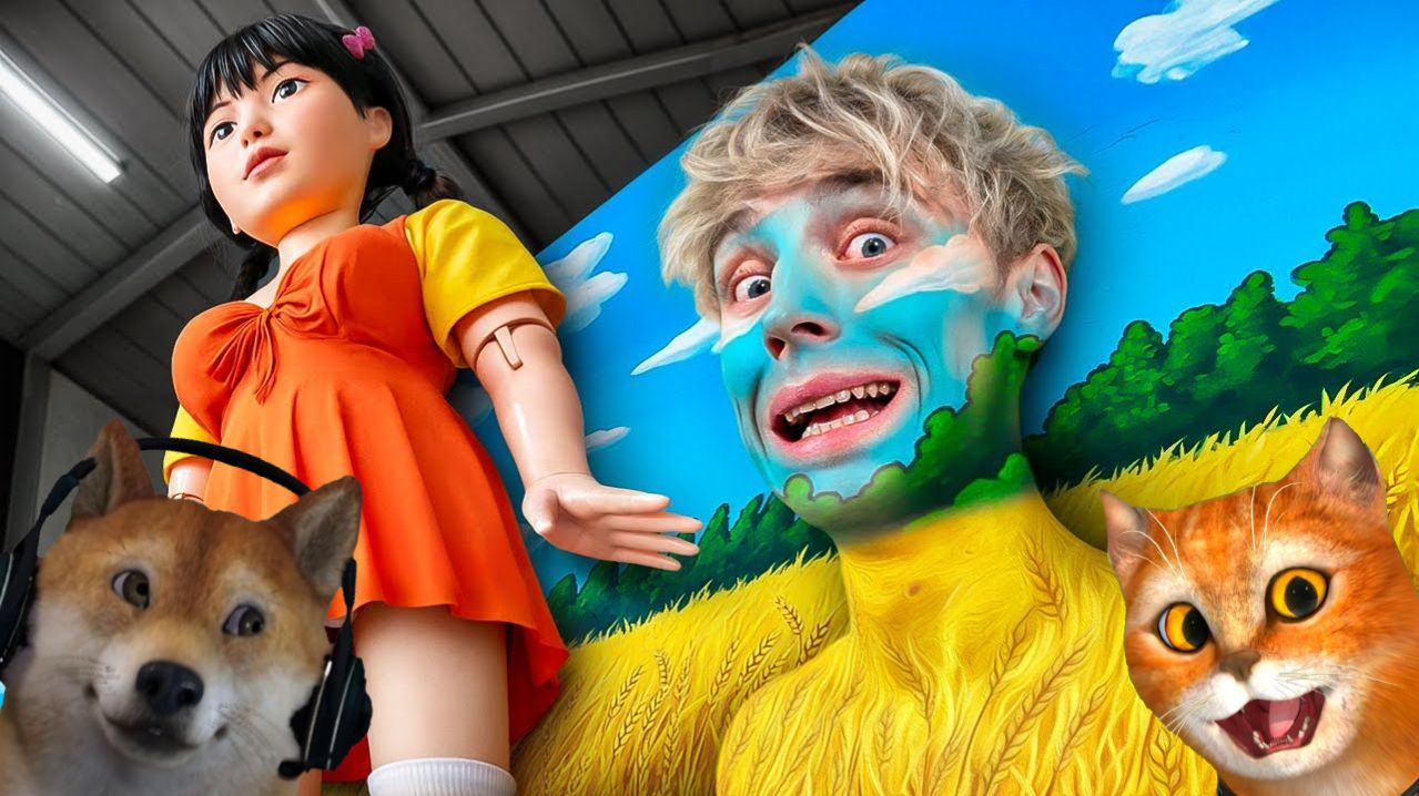 Экстремальные КАМУФЛЯЖНЫЕ ПРЯТКИ в Игре в Кальмара Влад А4 ! - Реакция смотреть онлайн