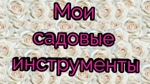 Мои садовые инструменты