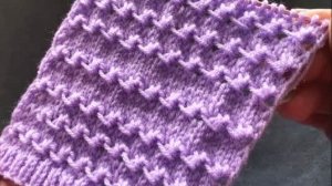 🧶ЭФФЕКТНОЕ ПЕРЕПЛЕТЕНИЕ ГОРИЗОНТАЛЬНЫХ ЛИНИЙ💜