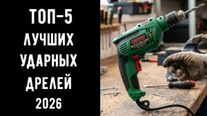 🔝 ТОП-5 лучших ударных дрелей 2026 | До 6000 рублей — реально мощные 💪🔨