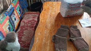 Распаковка  посылки из Подмосковья/ Обзор посылки с текстилем/ Помощь госпиталю и подарки мужчинам.