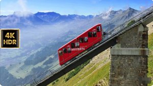 🚂 4К SmartTV ➤ Поездка по Нисенской железной дороге (Швейцария) от Нисен Кульма до Мюленена! 🚂