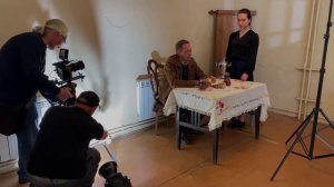 На съемочной площадке проекта Орловские герои. Съемка серий про Николая Сиротинина и Марину Чечневу.