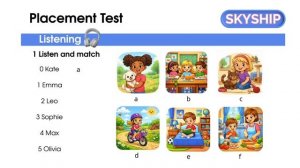 Placement test A1-A2 task 1