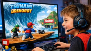 цунами сносит мозг 🤯 Brainrot в Roblox