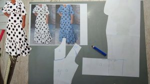 Моделирование. Сложное платье с секретами простоты. Выкройка № 1975.