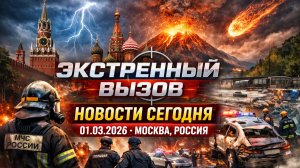 Новости Сегодня 01.03.2026 - Россия, Москва, Экстренный вызов новый выпуск, Катаклизмы, События Дня