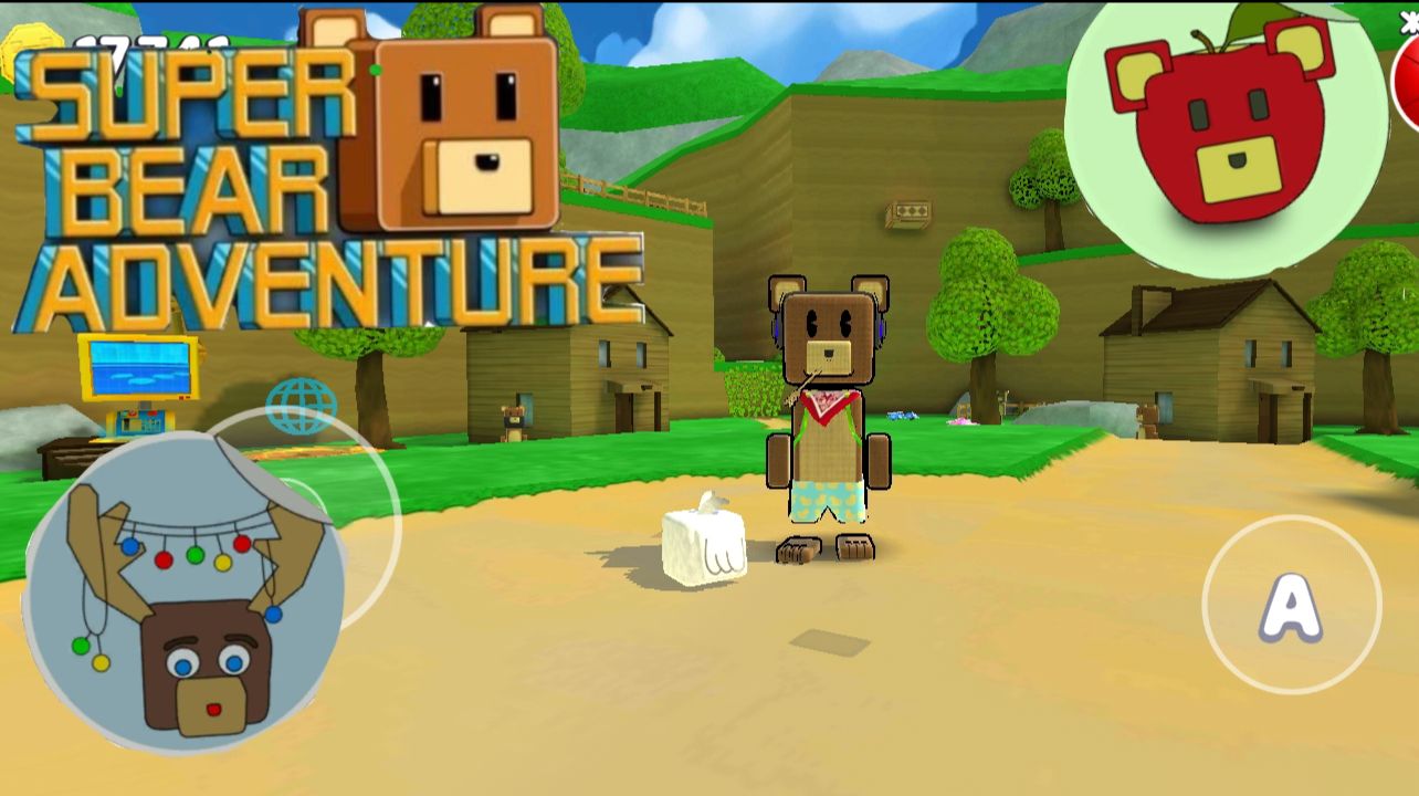 Монтажер ищет стикеры в Super Bear Adventure