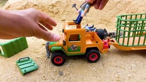 Распаковка игрушек Грузовик и Слон