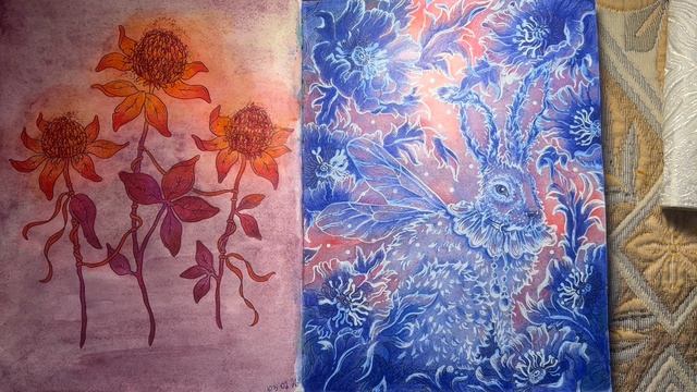 Раскрашенные работы за февраль 2026