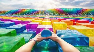 Развлекательное видео для детей и взрослых, океан из разных жидкостей.