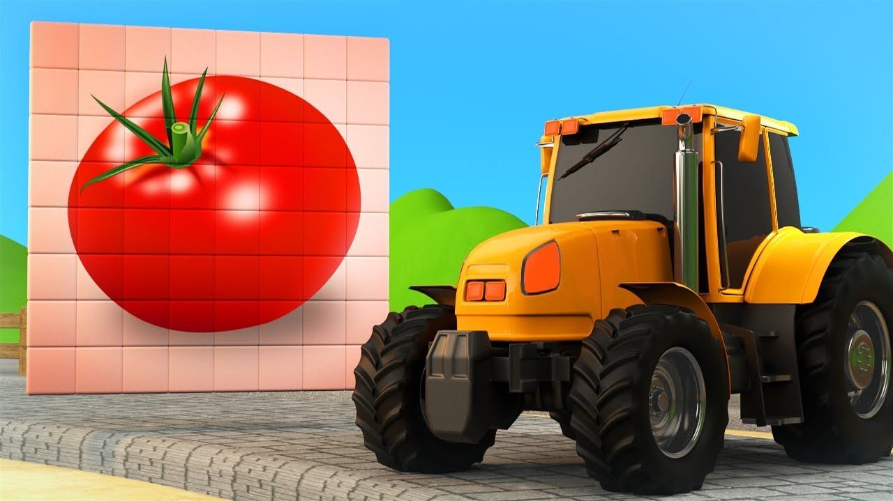 Синий Трактор - Учим названия овощей с Синим Трактором. Видео для детей и малышей. Мультик для детей