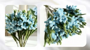 НЕЗАБУДКИ ИЗ СИНЕЛЬНОЙ ПРОВОЛОКИ