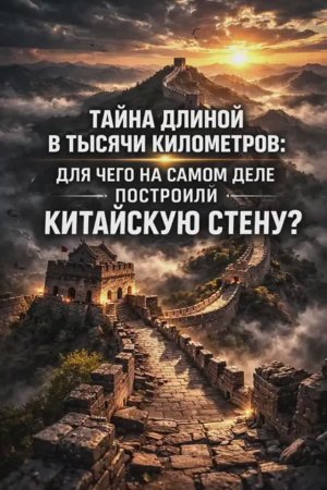 Тайна длинной в тысячи километров : для чего на самом деле построили Китайскую стену ? Часть 1