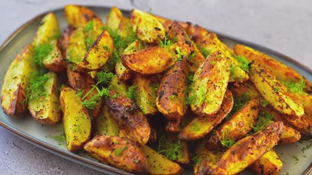 Картофель по деревенски ЗА 20 МИНУТ! картофель с хрустящей корочкой!