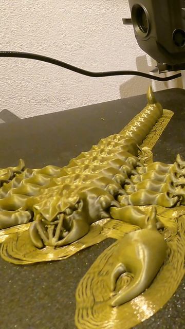 ARTICULATED GOLDEN SCORPION 3D Print #goldenscorpion #scorpion #articulated #flexi #3dprinted