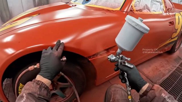 ASMR Car Restoration | Lightning McQueen (Back to Life) Full Rebuild From Forgotten Racer смотреть онлайн